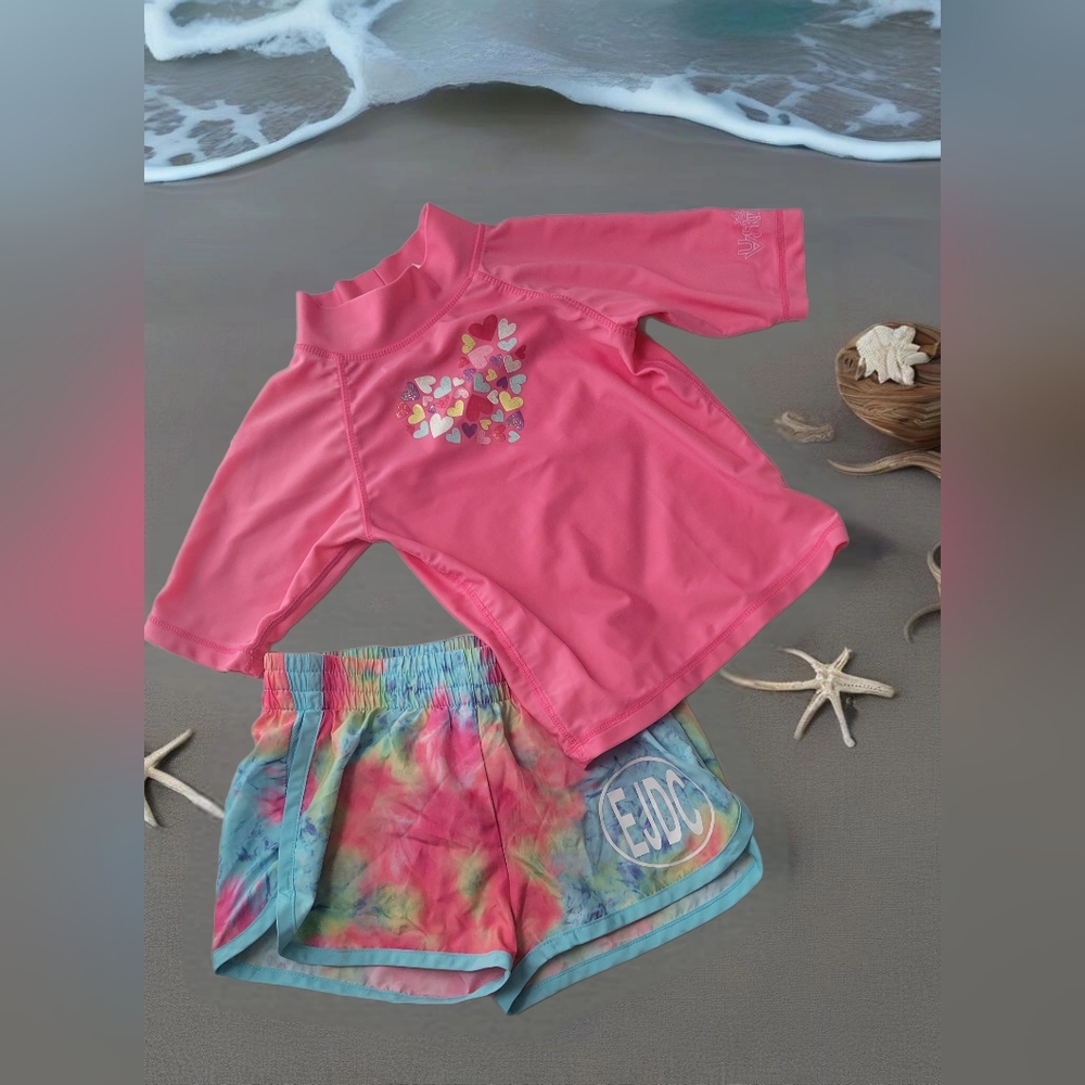 UV Skinz UV 50+ Top & Champion Beach Shorts Bundle size 4T